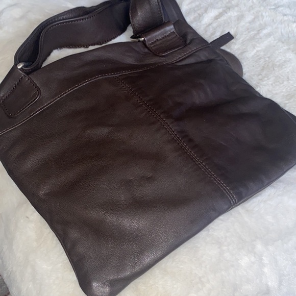 Danier Leather Cross Body Bag- Brown - Picture 3 of 5